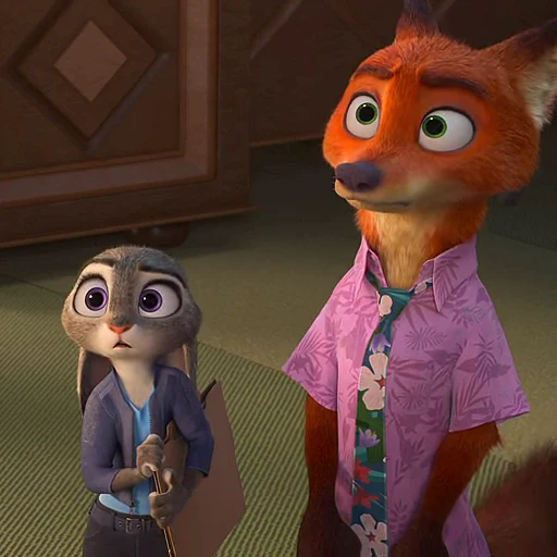 👀 Стикер «Judy and Nick» для Telegram