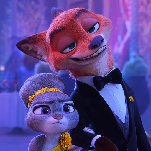 🤨 Стикер «Judy and Nick» для Telegram