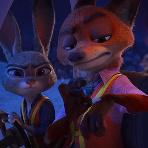 ❄️ Стикер «Judy and Nick» для Telegram