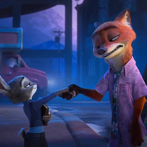 🤝 Стикер «Judy and Nick» для Telegram