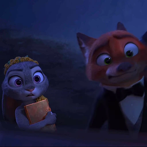 🫥 Стикер «Judy and Nick» для Telegram