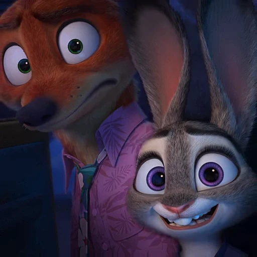 😬 Стикер «Judy and Nick» для Telegram