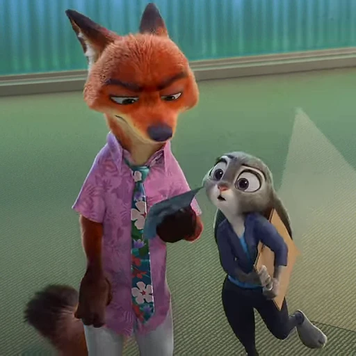 👀 Стикер «Judy and Nick» для Telegram