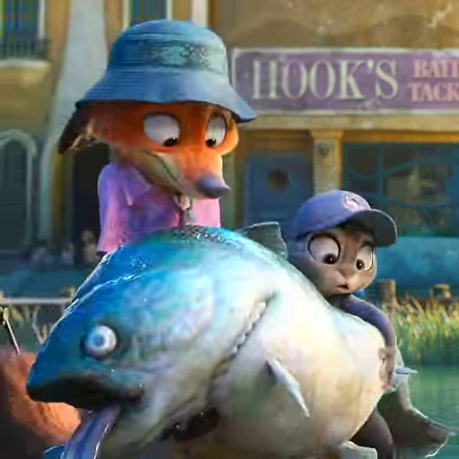🐟 Стикер «Judy and Nick» для Telegram