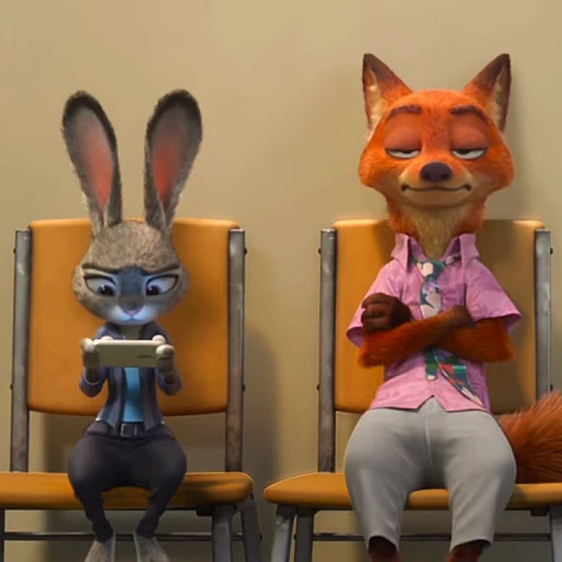 😶 Стикер «Judy and Nick» для Telegram