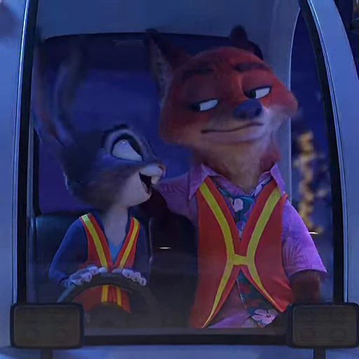 🥰 Стикер «Judy and Nick» для Telegram