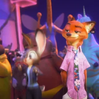 Стикер 41 ⭐️ Видео набор стикеров по мульту «Zootopia 2 Зверополис 2»