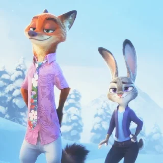 Стикер 35 ⭐️ Видео набор стикеров по мульту «Zootopia 2 Зверополис 2»