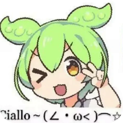 😉 Стикер «Zundamon» для Telegram