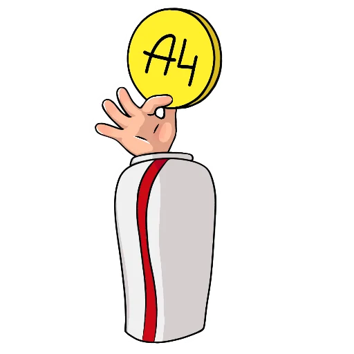 👌 Стикер «A4stiker» для Telegram