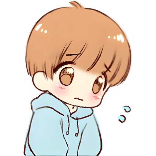 😔 Стикер «Парочка кун и тян» для Telegram