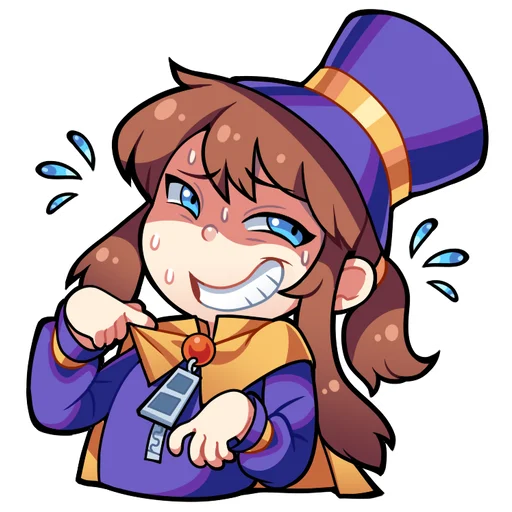 😰 Стикер «A Hat In Time» для Telegram