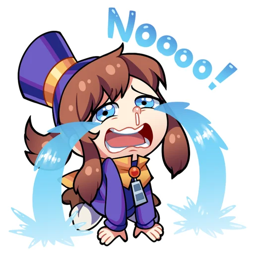 😭 Стикер «A Hat In Time» для Telegram