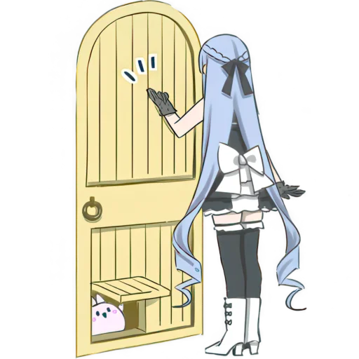 🚪 Стикер «Женственная линия» для Telegram
