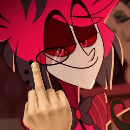 🖕 Стикер «Alastor Hazbin hotel» для Telegram