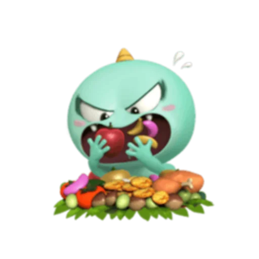 🍽 Стикер «a little goblin&;KaKa. 1-3 (FULL) [英文]» для Telegram