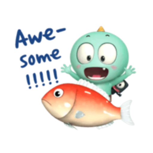 😃 Стикер «a little goblin&;KaKa. 1-3 (FULL) [英文]» для Telegram