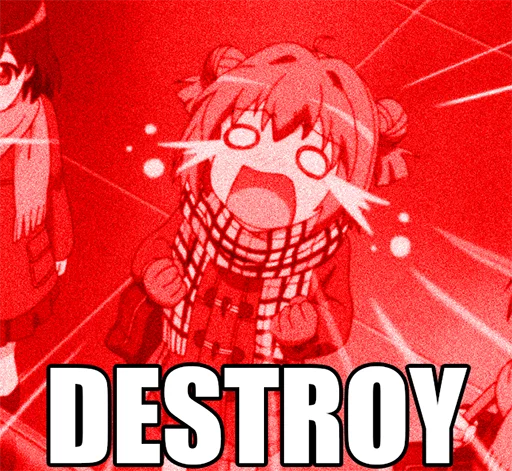 😤 Стикер «AAAAANIME» для Telegram