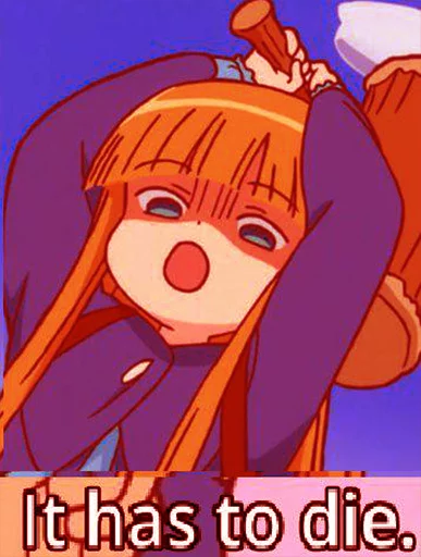 ☠️ Стикер «AAAAANIME» для Telegram