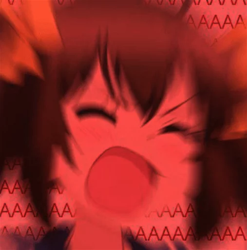 😱 Стикер «AAAAANIME» для Telegram