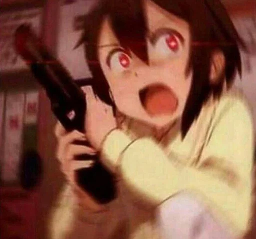 🔫 Стикер «AAAAANIME» для Telegram