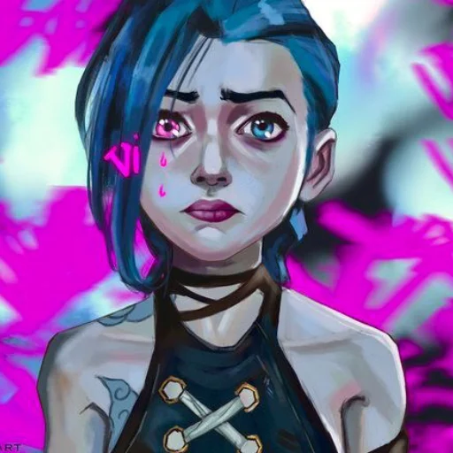 😟 Стикер «Vi x Jinx» для Telegram