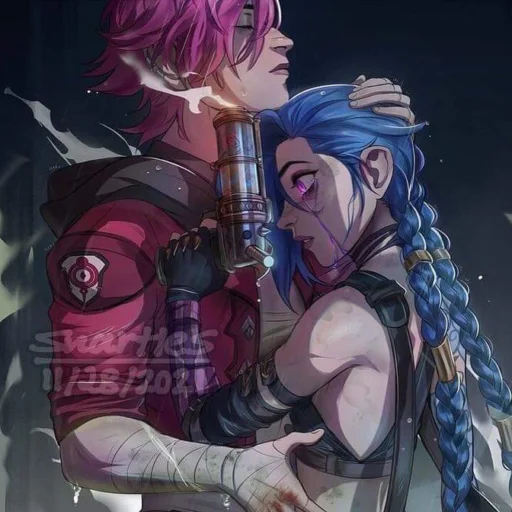 🖤 Стикер «Vi x Jinx» для Telegram
