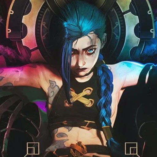 😠 Стикер «Vi x Jinx» для Telegram
