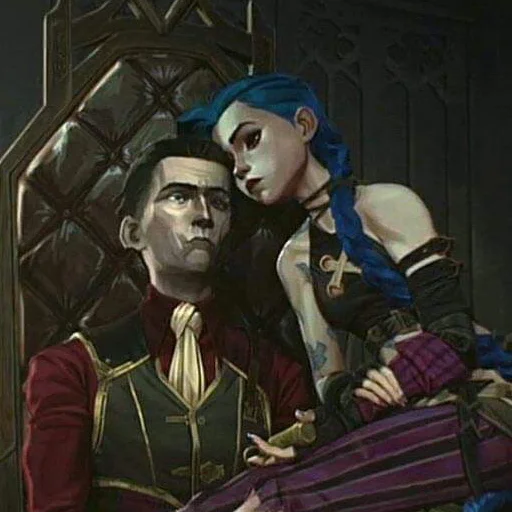 🖤 Стикер «Vi x Jinx» для Telegram