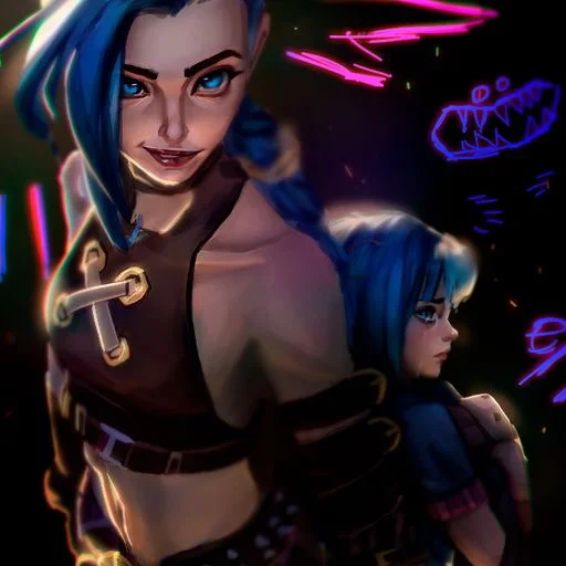 😏 Стикер «Vi x Jinx» для Telegram