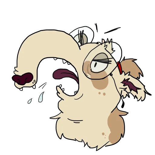 😡 Стикер «Chaotic Aardwin» для Telegram