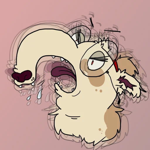 🤬 Стикер «Chaotic Aardwin» для Telegram
