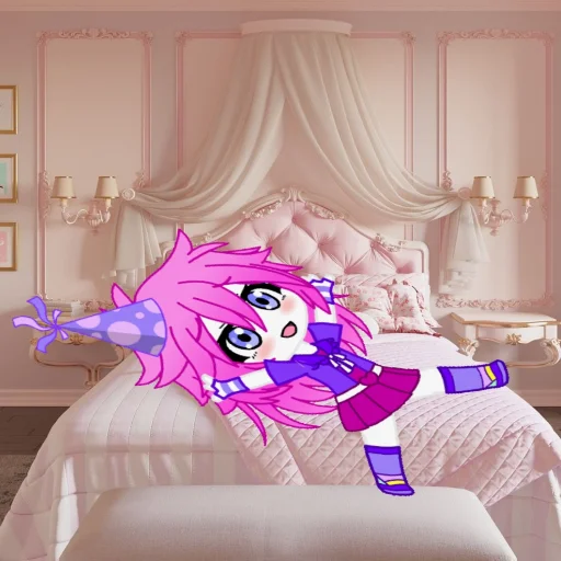 🌸 Стикер «pink bedroom» для Telegram