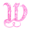 🔤 Эмодзи «Pink Glitter Alphabet» для Telegram