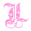 🔤 Эмодзи «Pink Glitter Alphabet» для Telegram