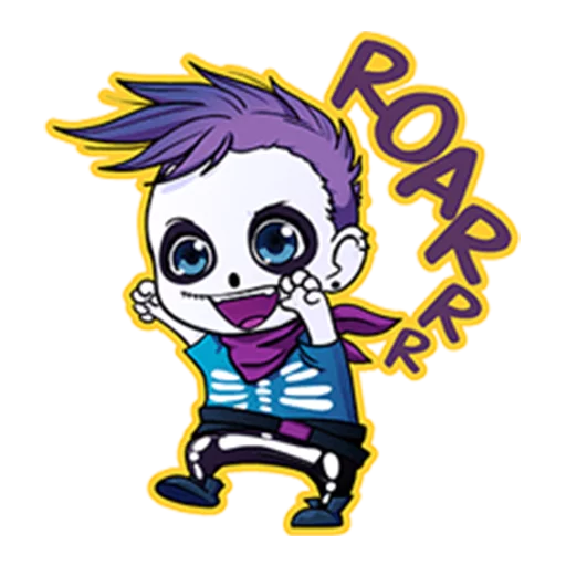 Стикерпак Annu Blue&;s Halloween Emoticons (Fia) для Telegram