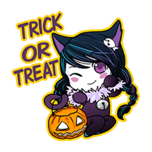 😉 Стикер «Annu Blue&;s Halloween Emoticons (Fia)» для Telegram