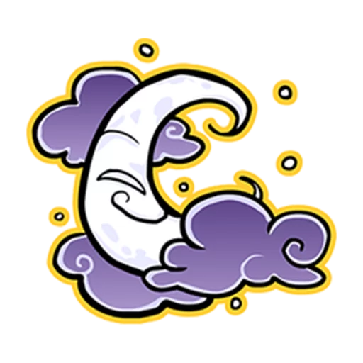 🌙 Стикер «Annu Blue&;s Halloween Emoticons (Fia)» для Telegram