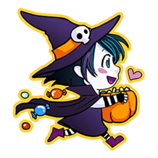 😀 Стикер «Annu Blue&;s Halloween Emoticons (Fia)» для Telegram