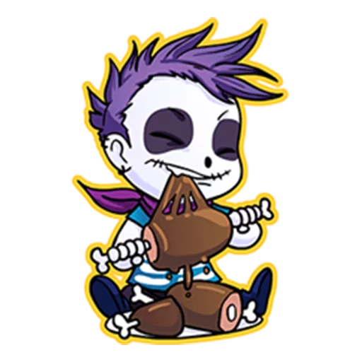 🍖 Стикер «Annu Blue&;s Halloween Emoticons (Fia)» для Telegram