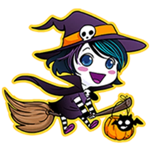 😃 Стикер «Annu Blue&;s Halloween Emoticons (Fia)» для Telegram