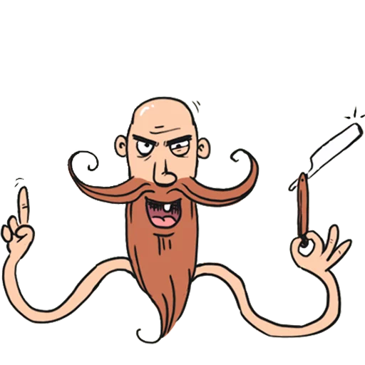 💇 Стикер «Absurdoodles 2» для Telegram
