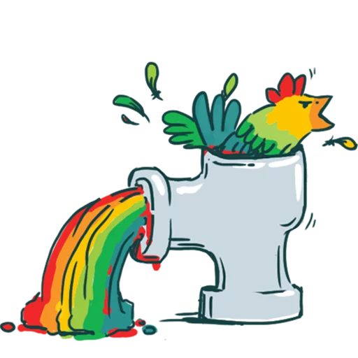 🐔 Стикер «Absurdoodles 3» для Telegram