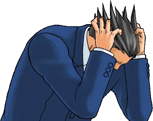 😖 Стикер «Ace Attorney» для Telegram