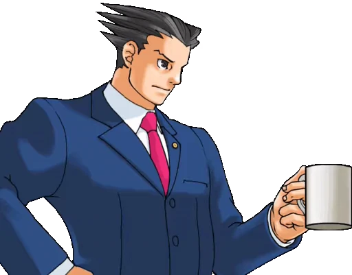 ☕️ Стикер «Ace Attorney» для Telegram