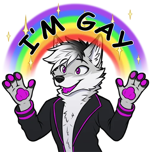 🌈 Стикер «Ace of Genesis» для Telegram
