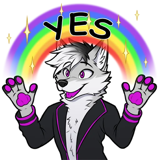🌈 Стикер «Ace of Genesis» для Telegram
