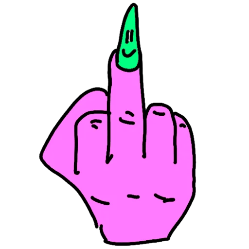 🖕 Стикер «Кислотное безумие» для Telegram