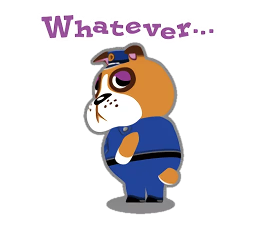 😒 Стикер «ACNL» для Telegram