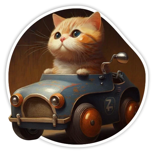 🚜 Стикер «adadem cats» для Telegram